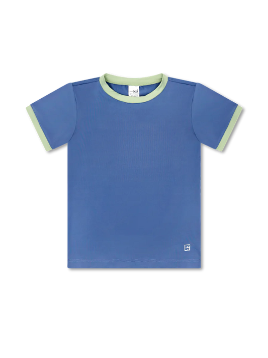 Bradley Basic Tee Baton Rouge Blue/Pistachio Green