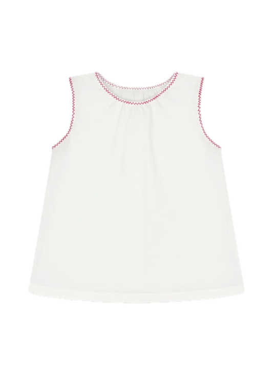 Bethany Blouse Sterling White Hot Pink