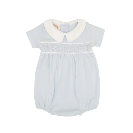 Short Sleeve Banbury Bubble Buckhead Blue & White