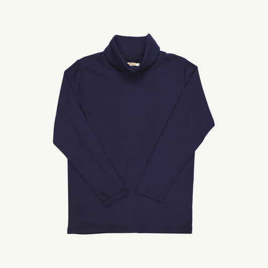 Tatum's Turtleneck Onesie Neck Snaps Navy