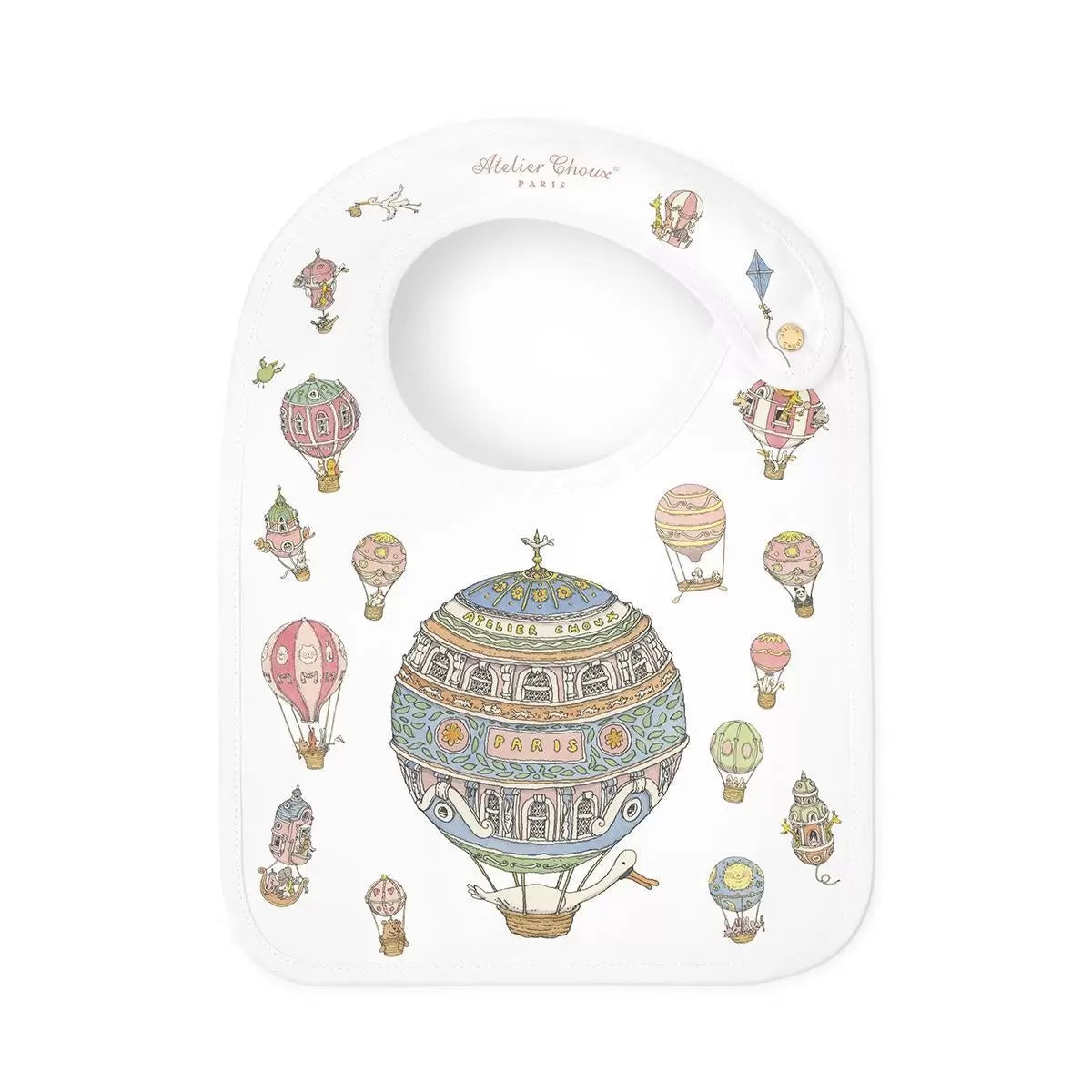 Satin Bib Hot Air Balloons