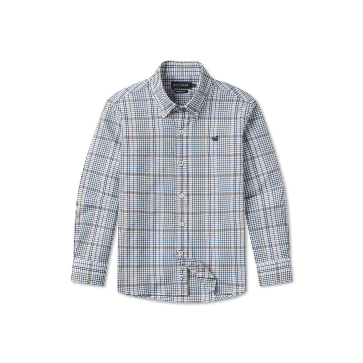 Youth Shores Windowpane Sage/Navy