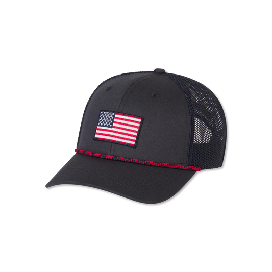 Youth Trucker Hat Liberty Dark Bluebonnet
