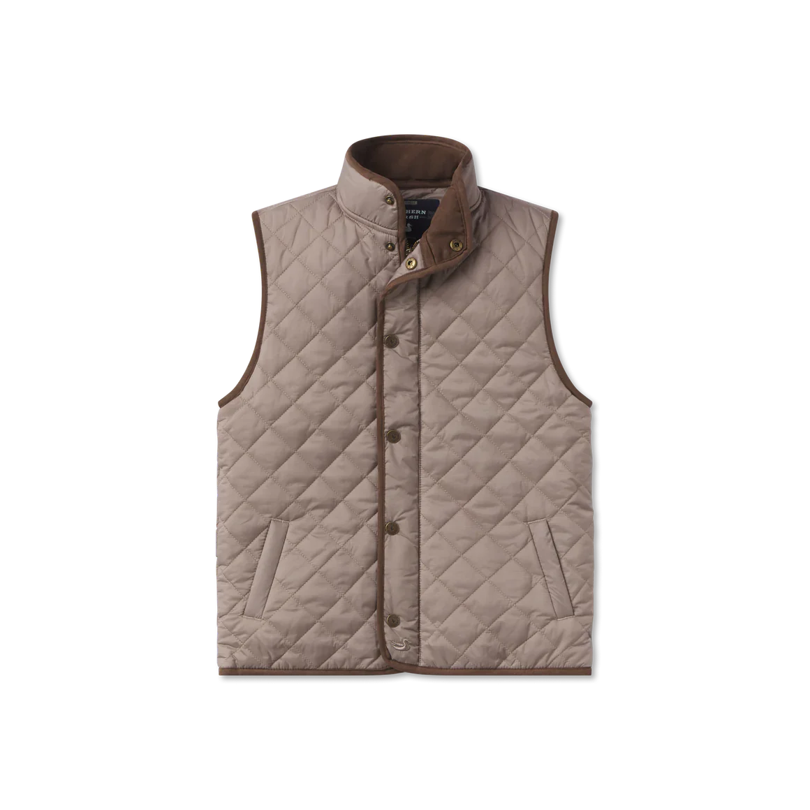 Youth Huntington Quilted Vest Burnt Taupe