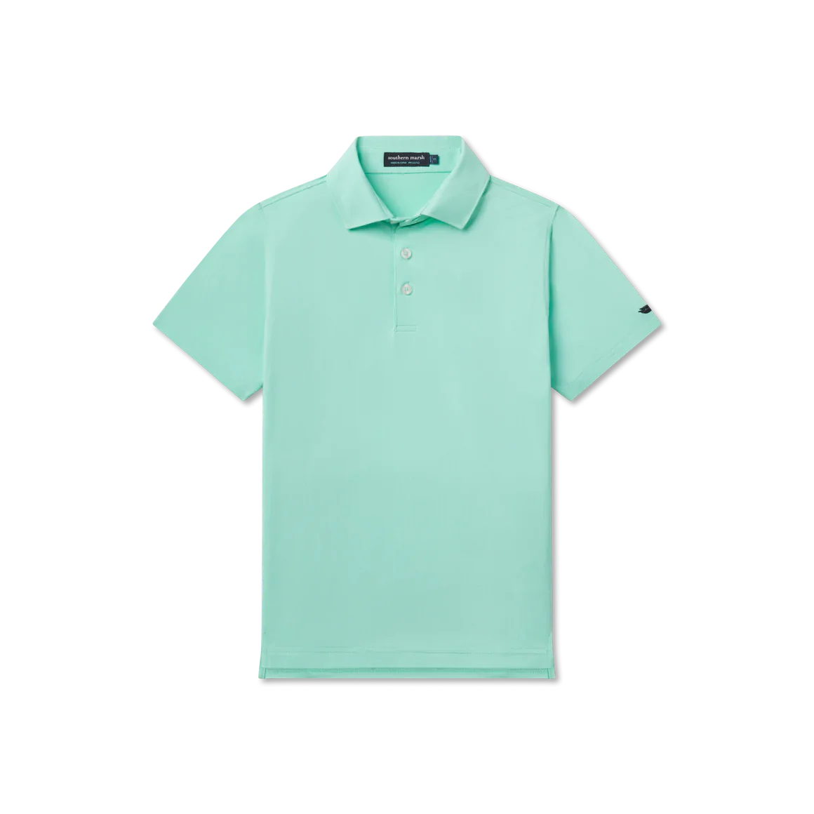 Youth Galway Grid Performance Polo Antigua Blue