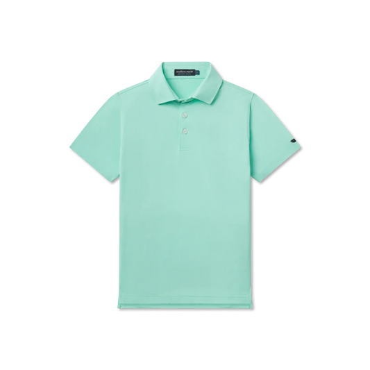 Youth Galway Grid Performance Polo Antigua Blue