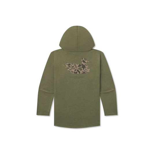 Youth Classic Hoodie Tee Duck Washed Dark