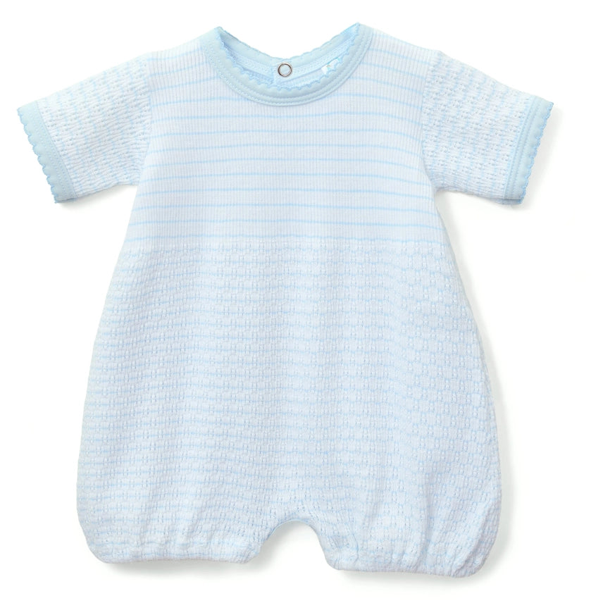 Paty Knit Pinstripe Bubble Blue & Blue