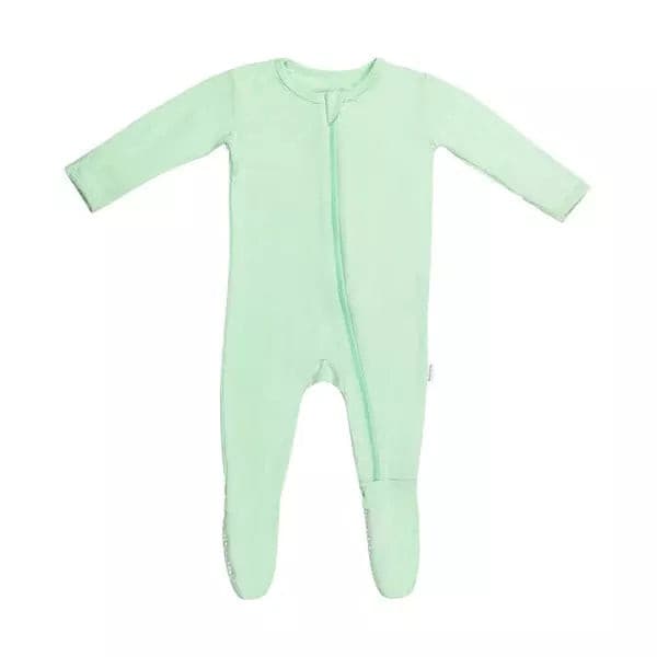 Green Zippered Footie