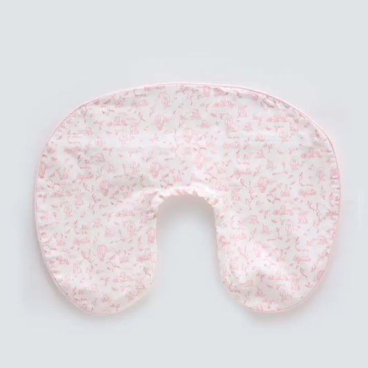 Nursing Pillow Case Toile De Jouy Pink