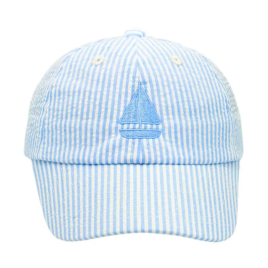 Blue Sailboat Baseball Hat