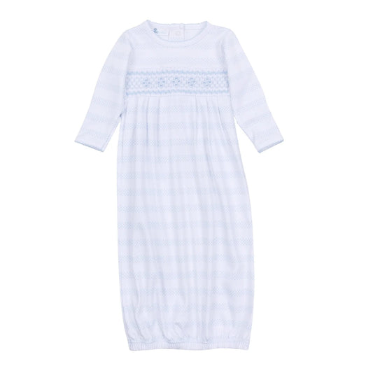Baby of Mine Gown Smocked Light Blue