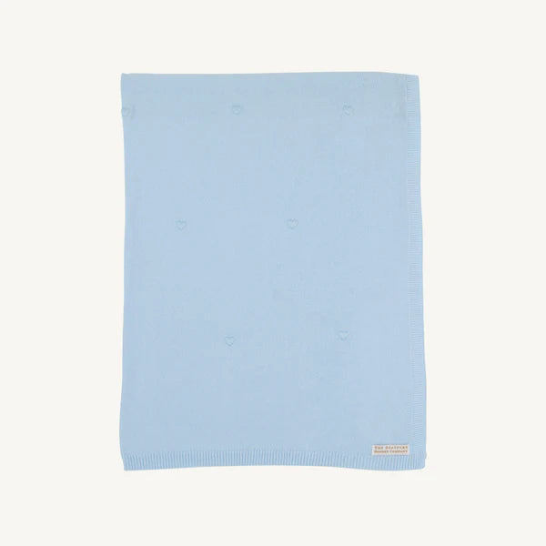 Bailey Baby Blanket Brushed Yarn Buckhead Blue