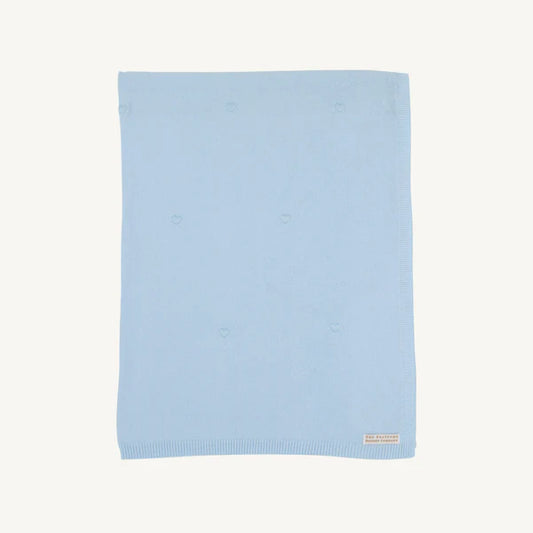 Bailey Baby Blanket Brushed Yarn Buckhead Blue
