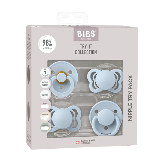 Try-It Collection Baby Blue Silicone Size 1