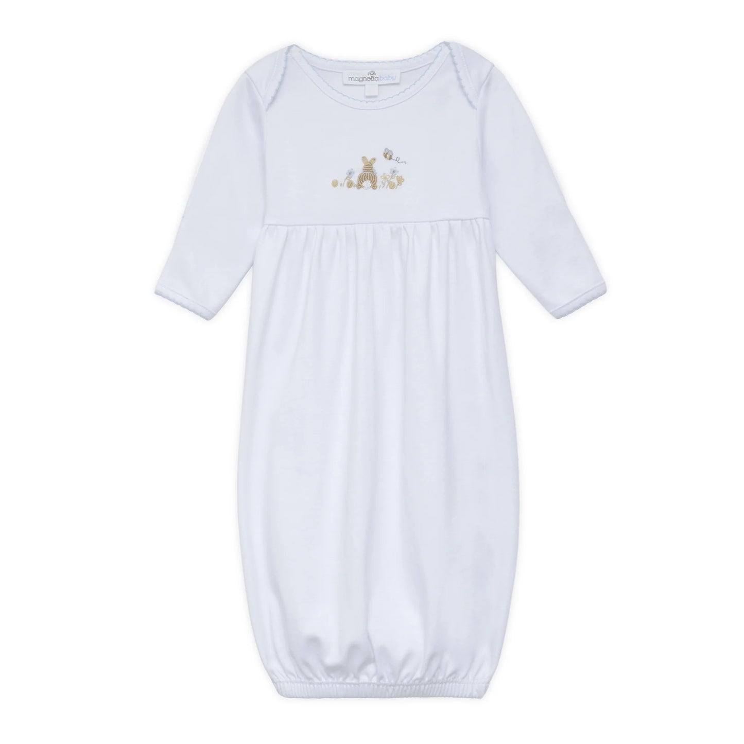 Bunny's Basket Gathered Gown Light Blue