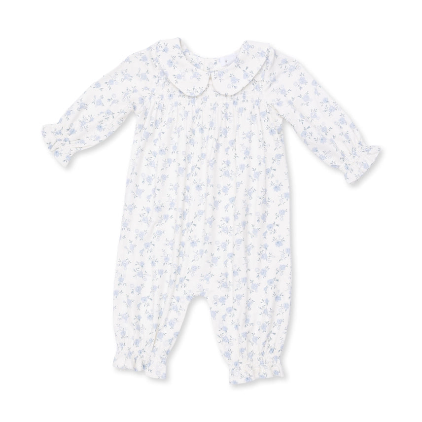 Rose Briar Smocked Long Sleeve Romper