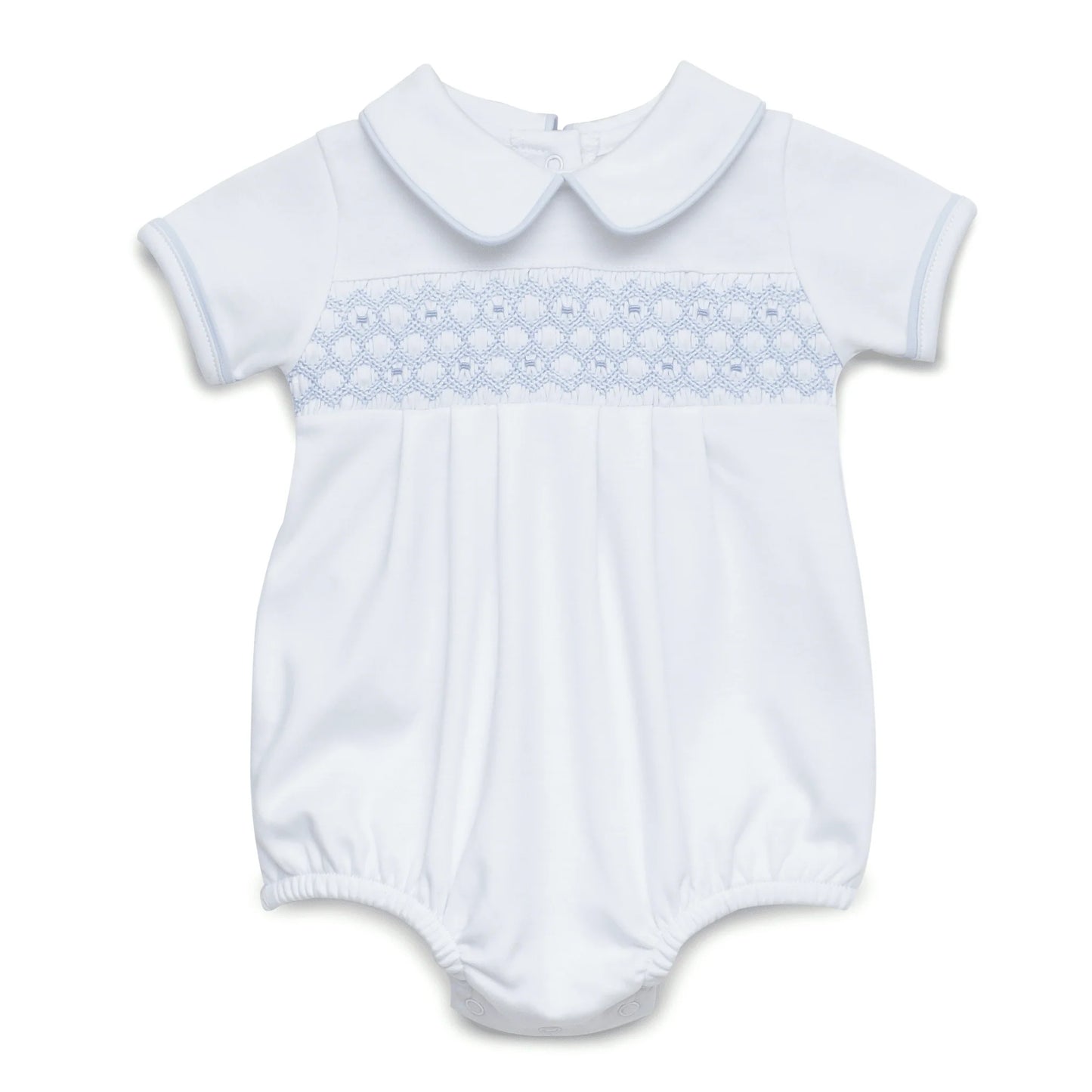 Charlie Smocked Bubble Light Blue