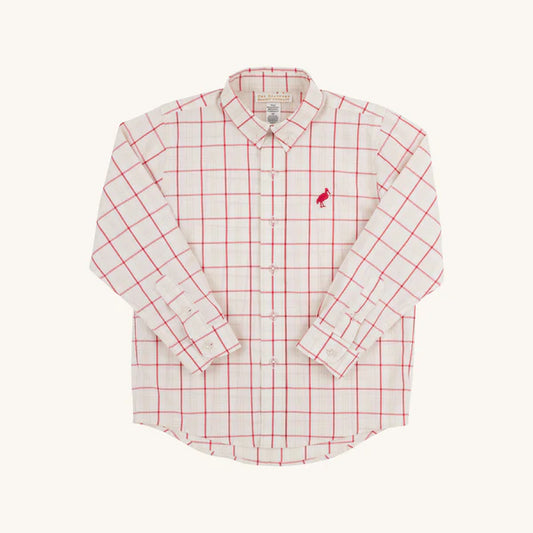 Dean's List Dress Shirt Oak Park Plaid/Richmond Red
