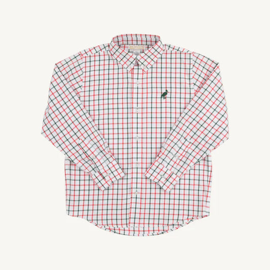 Dean's List Dress Shirt Old Town Tattersall/Grier Green
