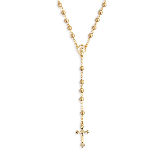 Gold Rosary + Pouch