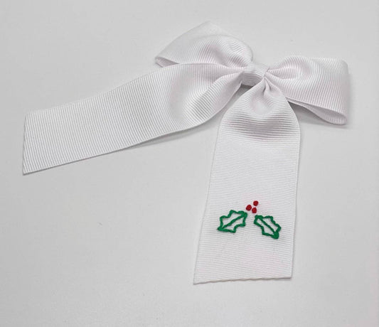Holly Bow White