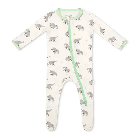 Elephant Zippered Footie