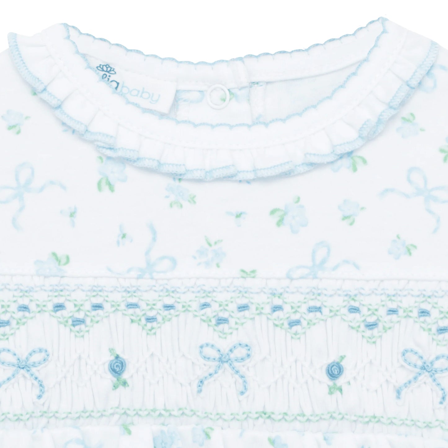 Eloise's Classics Smocked Bubble Sky Blue