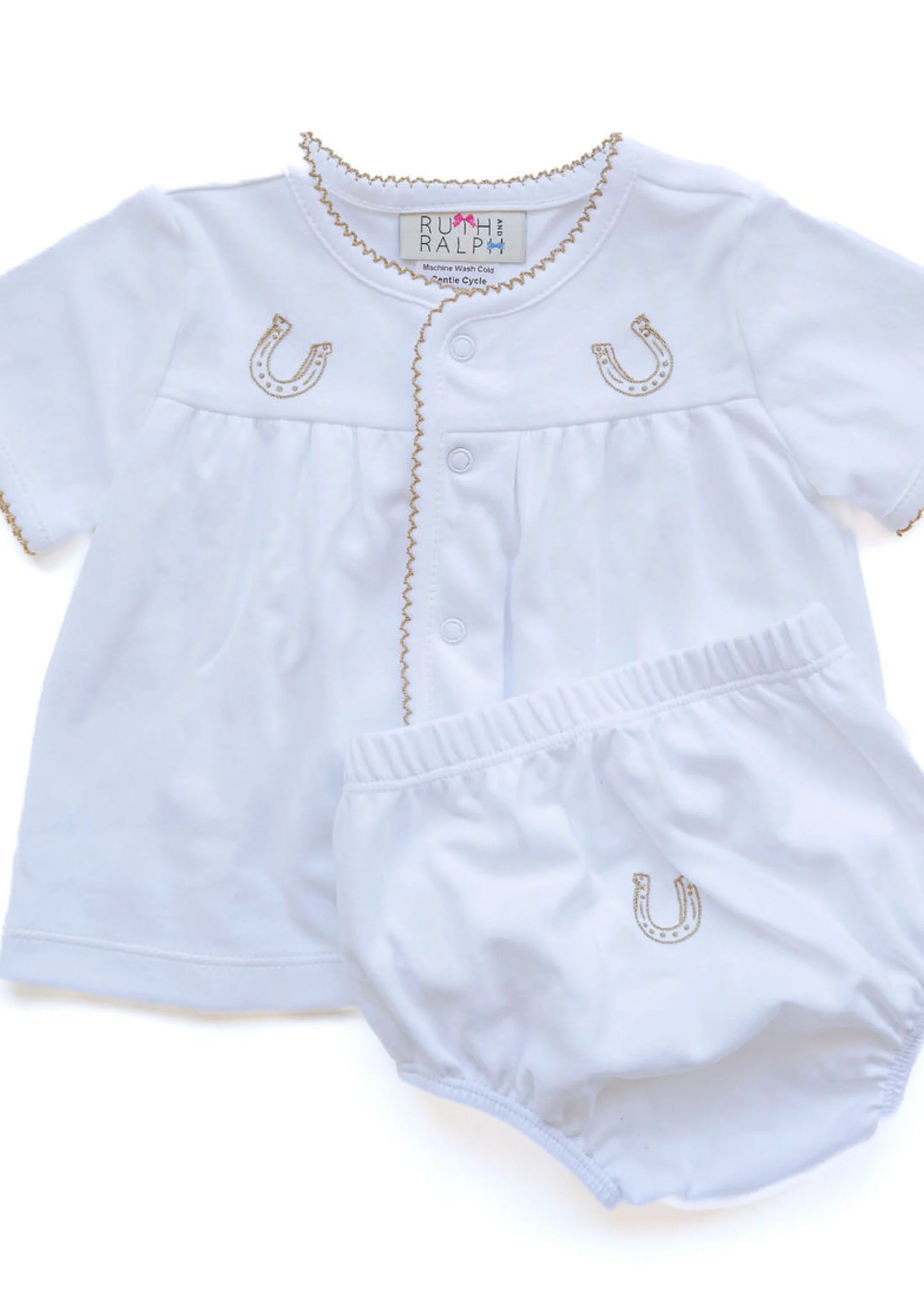 Horse Shoe Diaper Cover Set