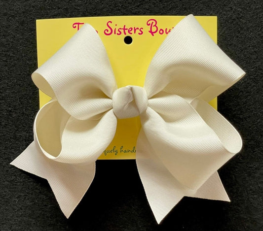 Ivory Single Ribbon Bow