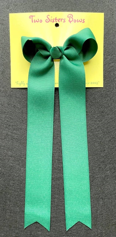 Forest Green Medium Long Tail Bow