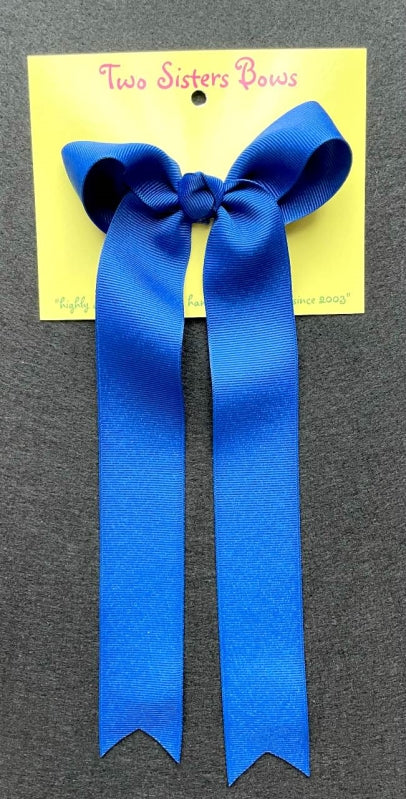 Royal Blue Medium Long Tail Bow