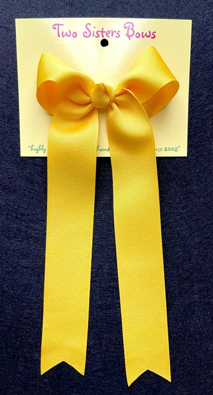 Yellow Medium Long Tail Bow