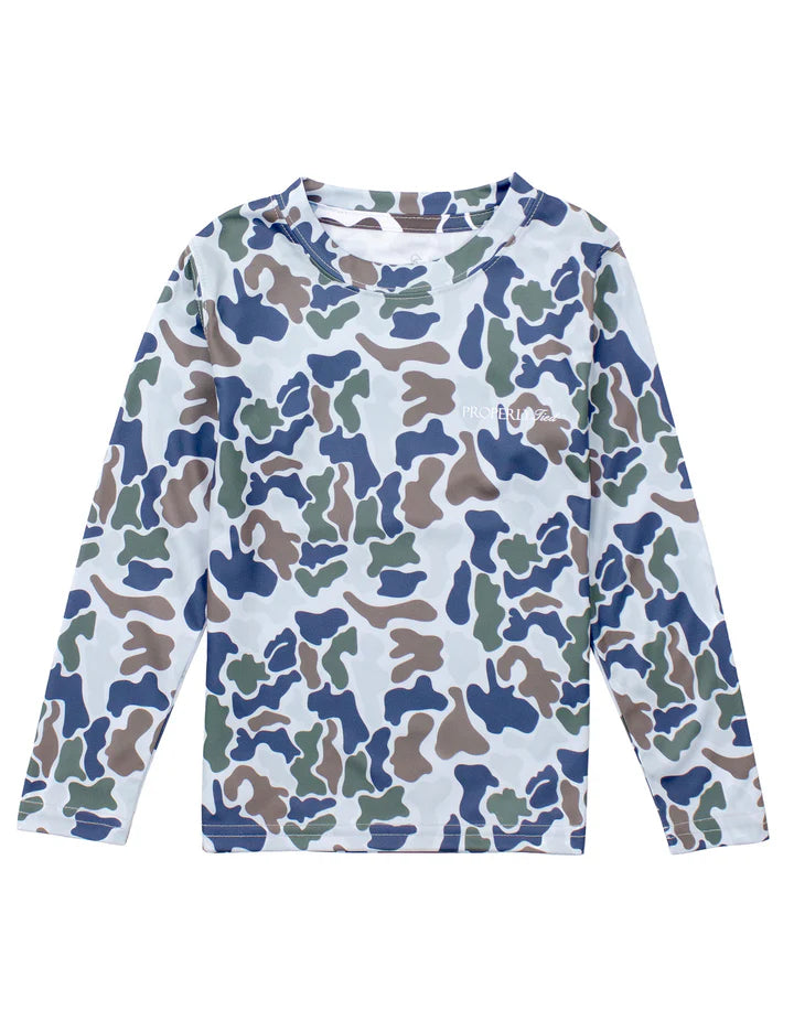 Boys Sportsman Performance Long Sleeve Terra Camo
