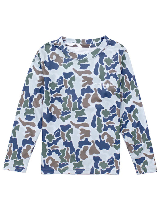 Boys Sportsman Performance Long Sleeve Terra Camo