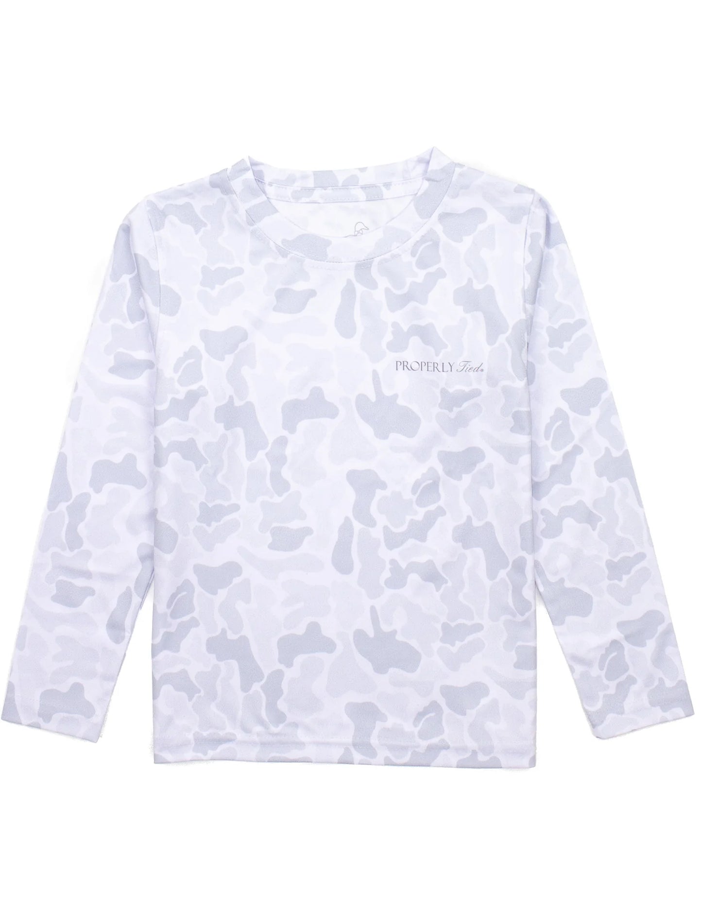 Boys Sportsman Performance Long Sleeve Snow Camo