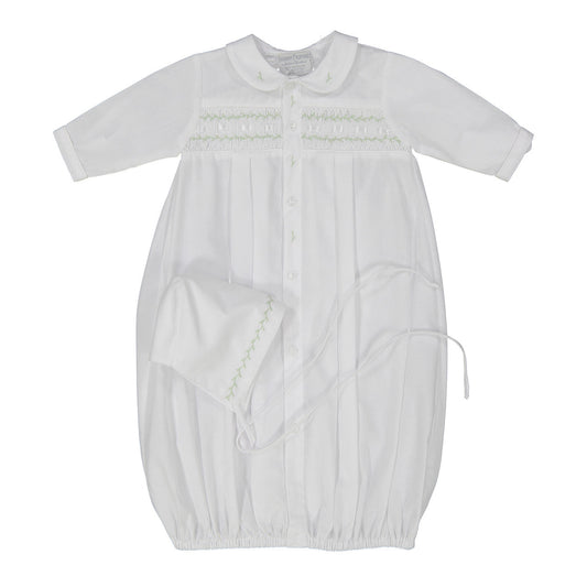 White & Green Neutral Take Me Home Gown