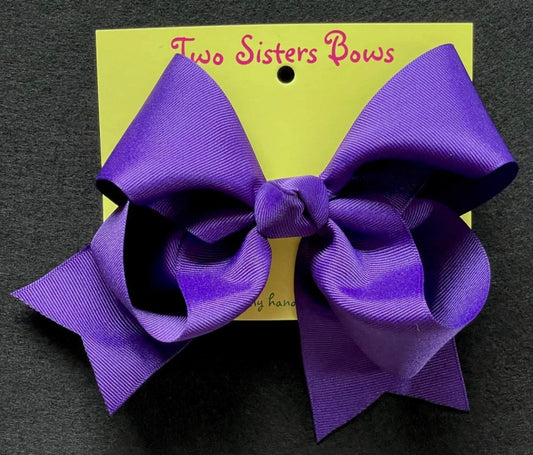 Purple Single Ribbon Bow