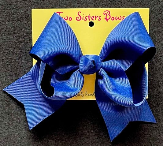 Royal Blue Single Ribbon Bow