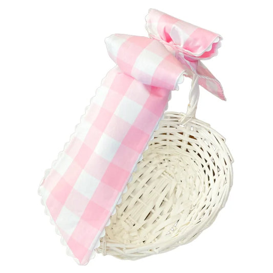 Pink Buffalo Check Basket Bow