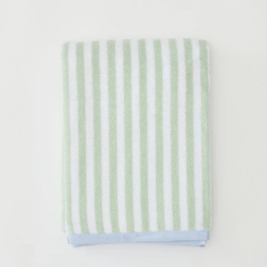 Kids' Beach Towel Seafoam & Blue