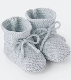 Pale Blue Sofia + Finn Knit Booties