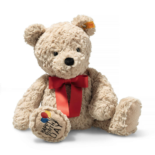 Jimmy Teddy Bear 14in Beige Birthday