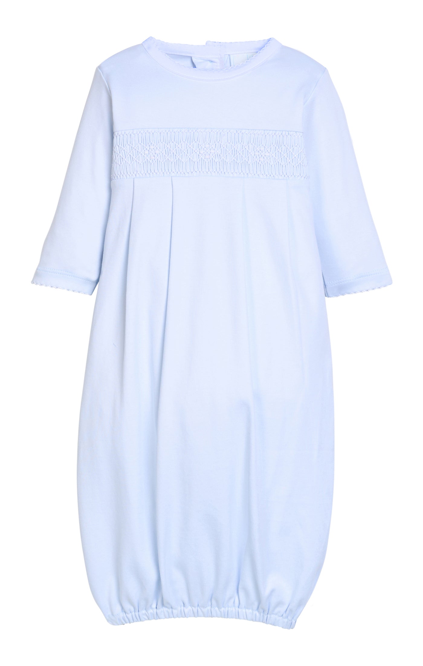 Welcome Home Smocked Gown Blue