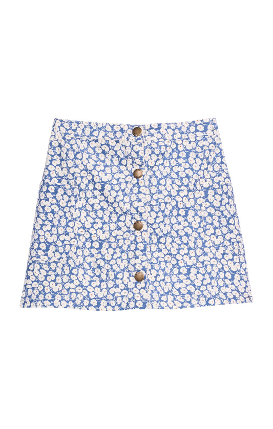 Emily Skirt French Blue Corduroy