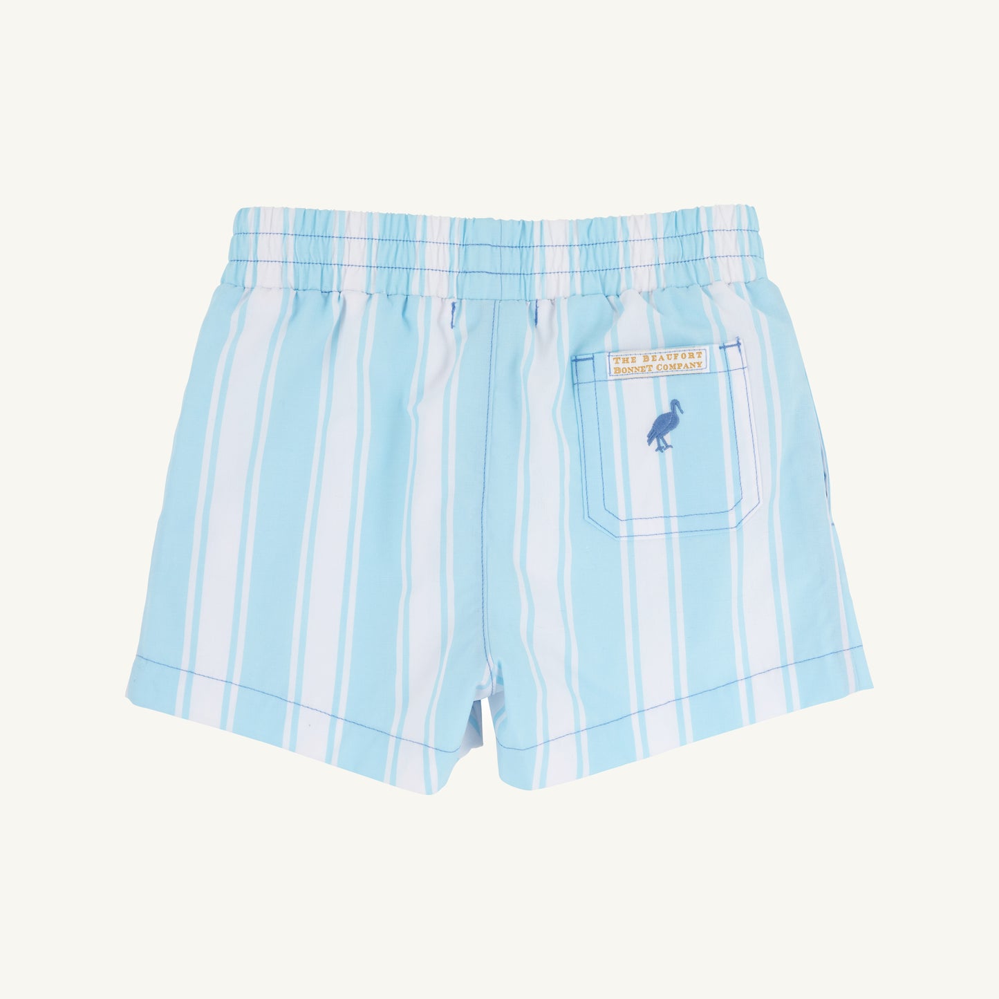 Sheffield Shorts Belhaven Blue Ticking Stripe/Wood Boat Blue