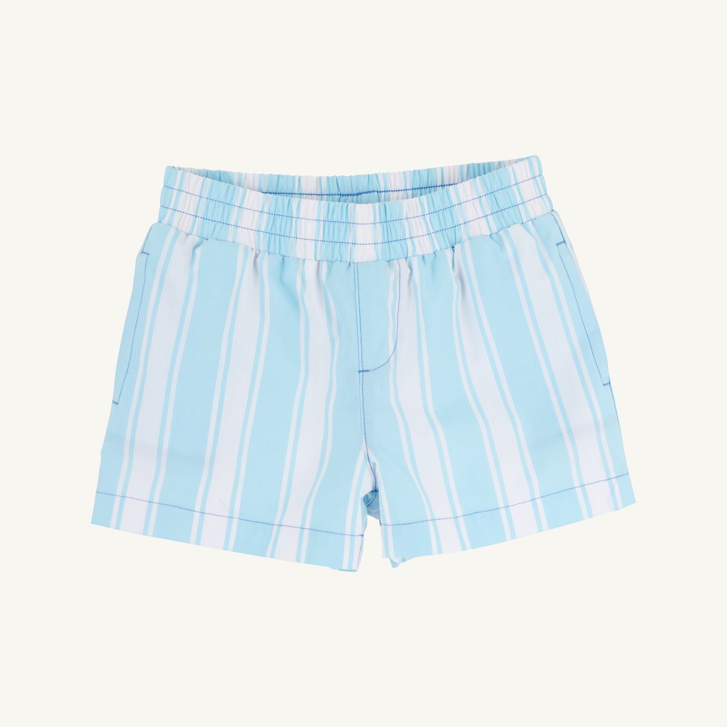 Sheffield Shorts Belhaven Blue Ticking Stripe/Wood Boat Blue