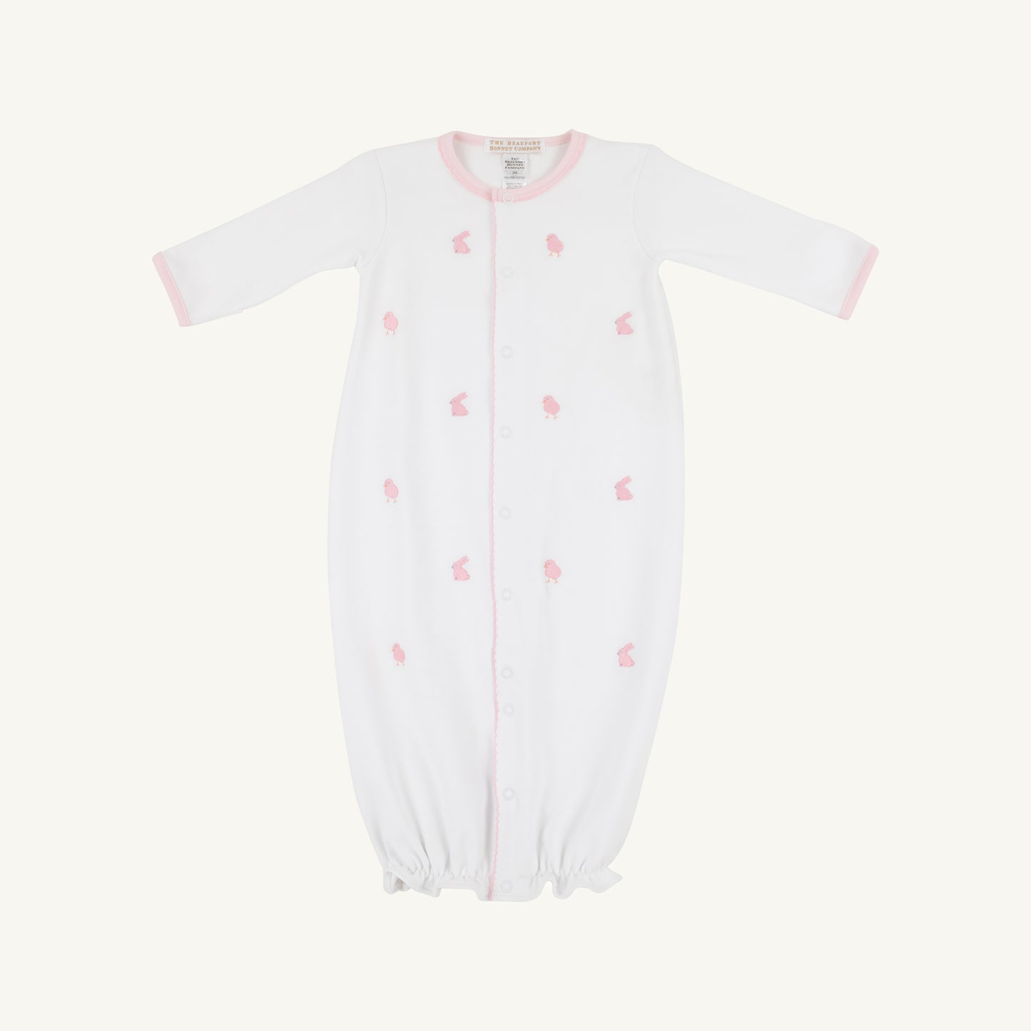 Twinkle Twinkle 2 in 1 Gown Worth Ave White/Palm Beach Pink/Easter