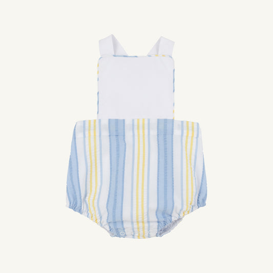 Sayre Sunsuit SoBro Seersucker/Worth Ave White