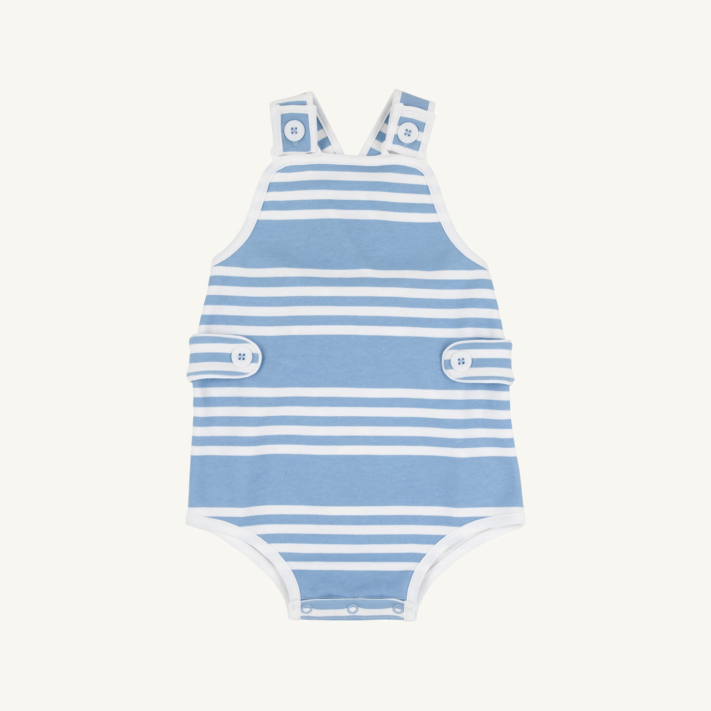 Skipper Sunsuit Pima Saddle Ridge Stripe Sarasota Sky/Worth Ave White